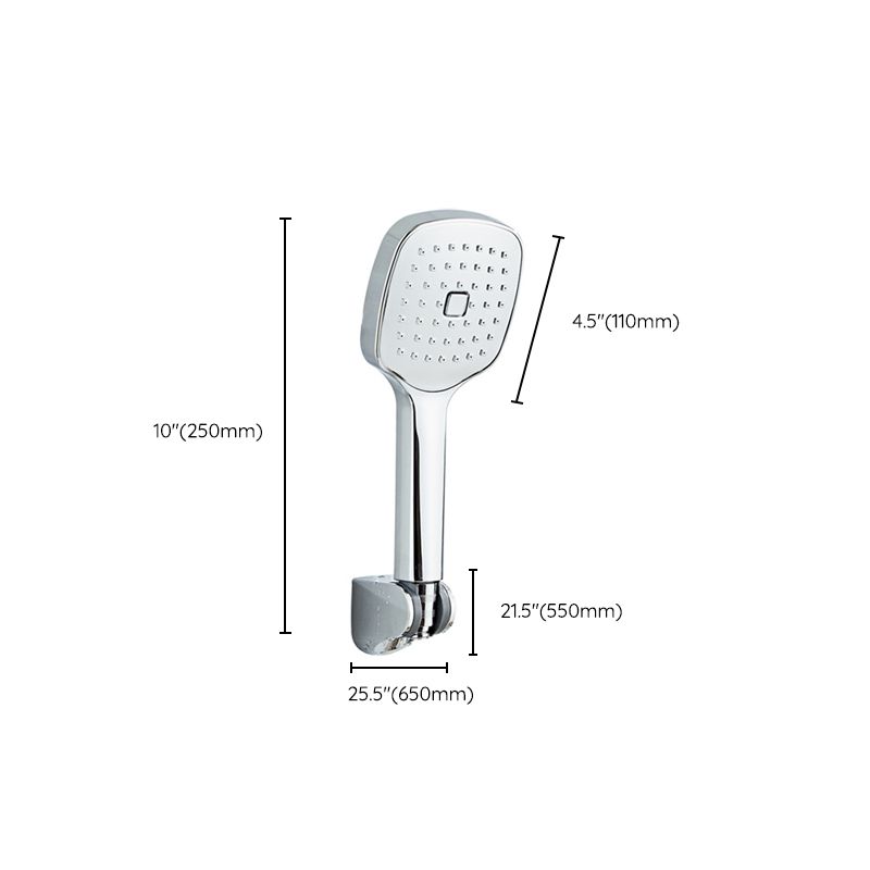 Rynx | Square Handheld Shower Head Modern Wall Mounted Handheld Shower Head