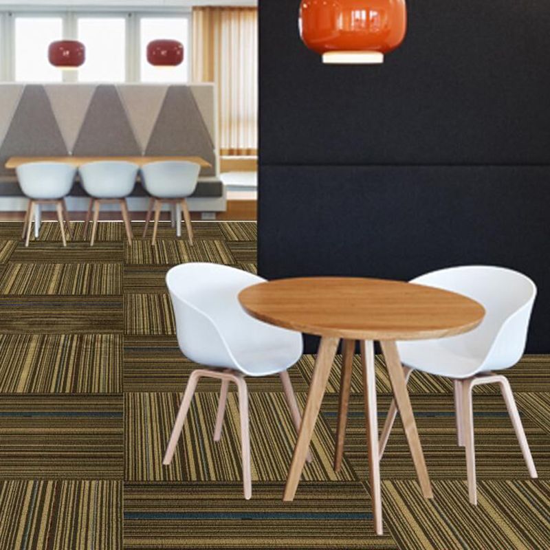 Rynx | Dark Color Level Loop Carpet Tile Non-Slip Self-Adhesive Indoor Office Carpet Tiles