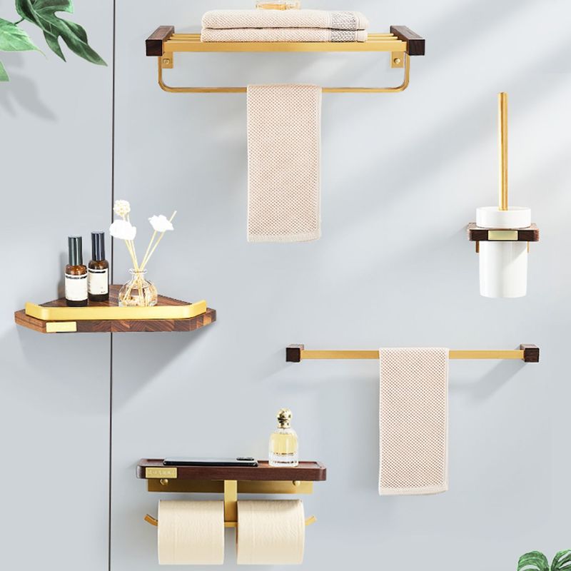 Rynx | Modern Gold Bathroom Accessory Set Bathroom Shelf Paper Holder Bathroom Accessory Set