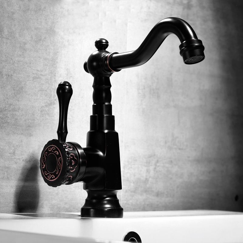 Rynx | Glam Style Basin Faucet with Swivel Spout and Lever Handle