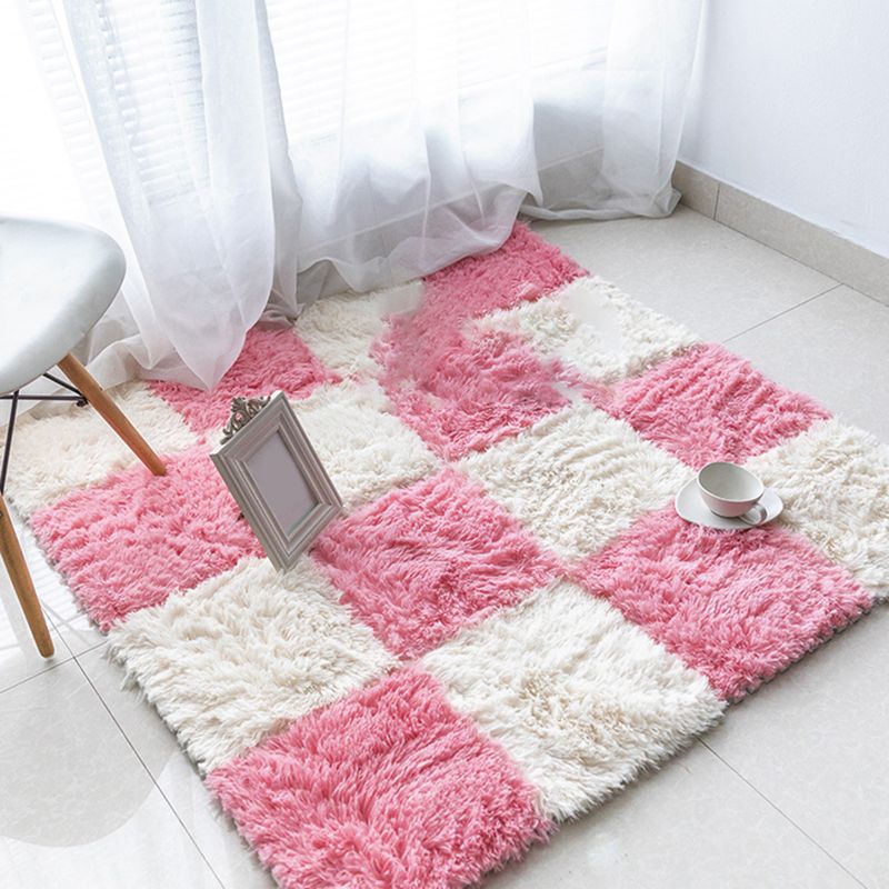 Rynx | Basic carpet tiles solid color long pile square bedroom carpet tiles