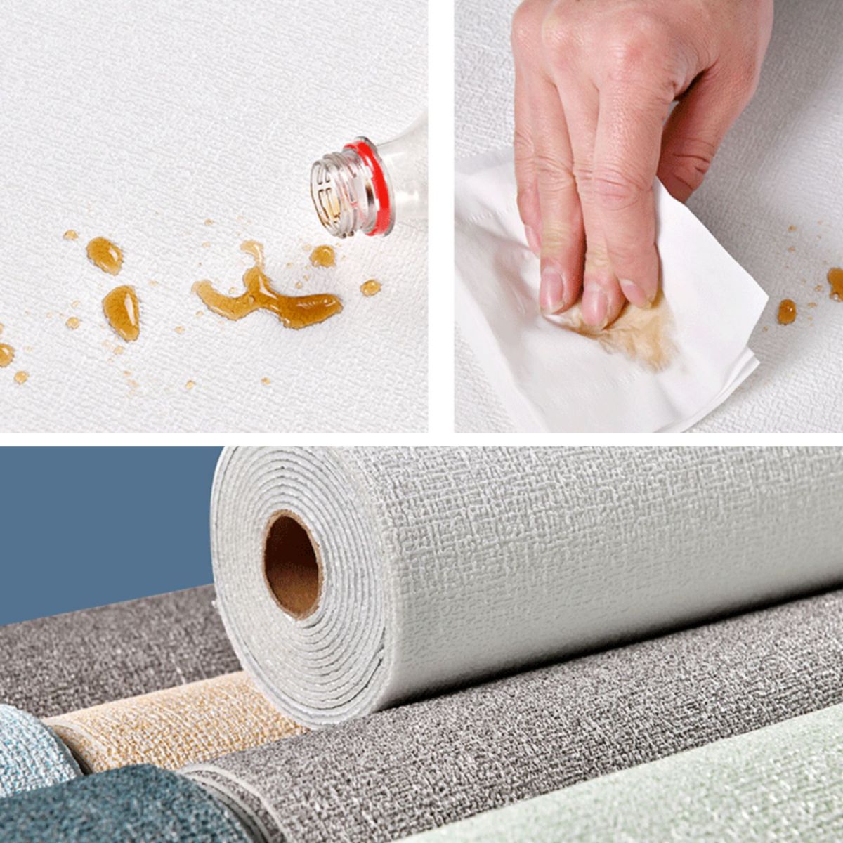 Rynx | Modern Pearl Wainscoting Flax Wall Access Panel Self-Adhesive Wall Panels