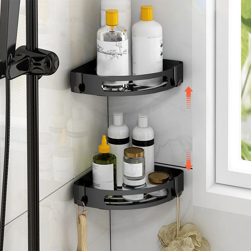 Rynx | Modern Bathroom Accessories Black Paper Holder Bathroom Shelf Bathroom Accessory Set