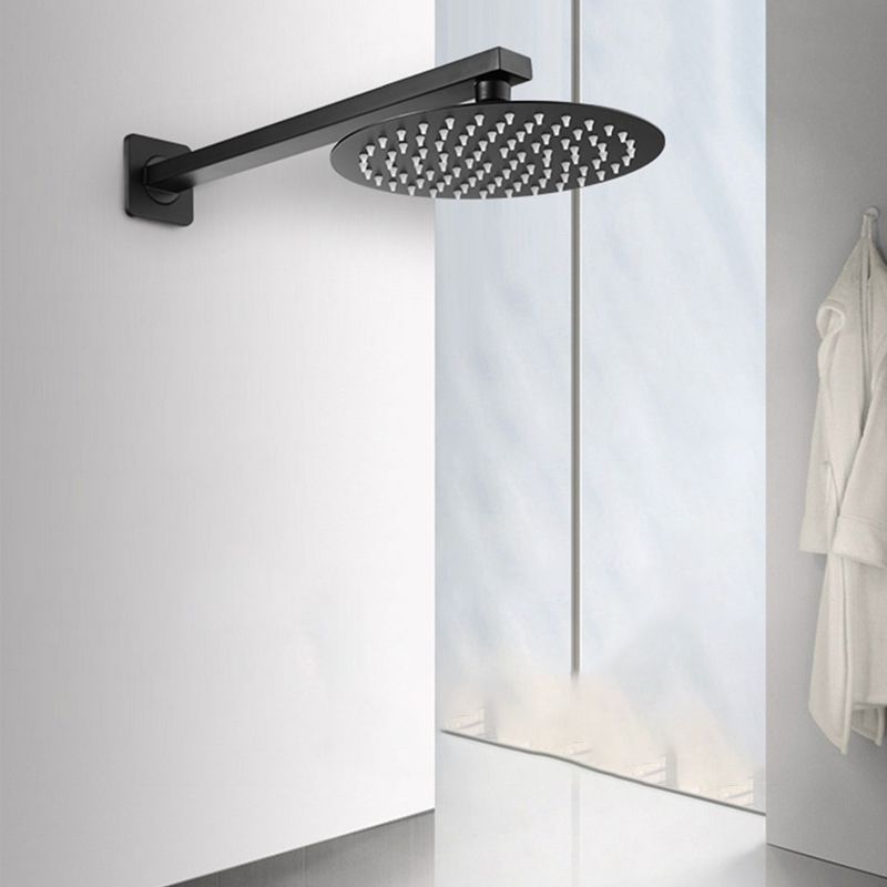 Rynx | Square and Round Shower Head made of Stainless Steel, Fixed Mounted Ceiling Shower Head in Black