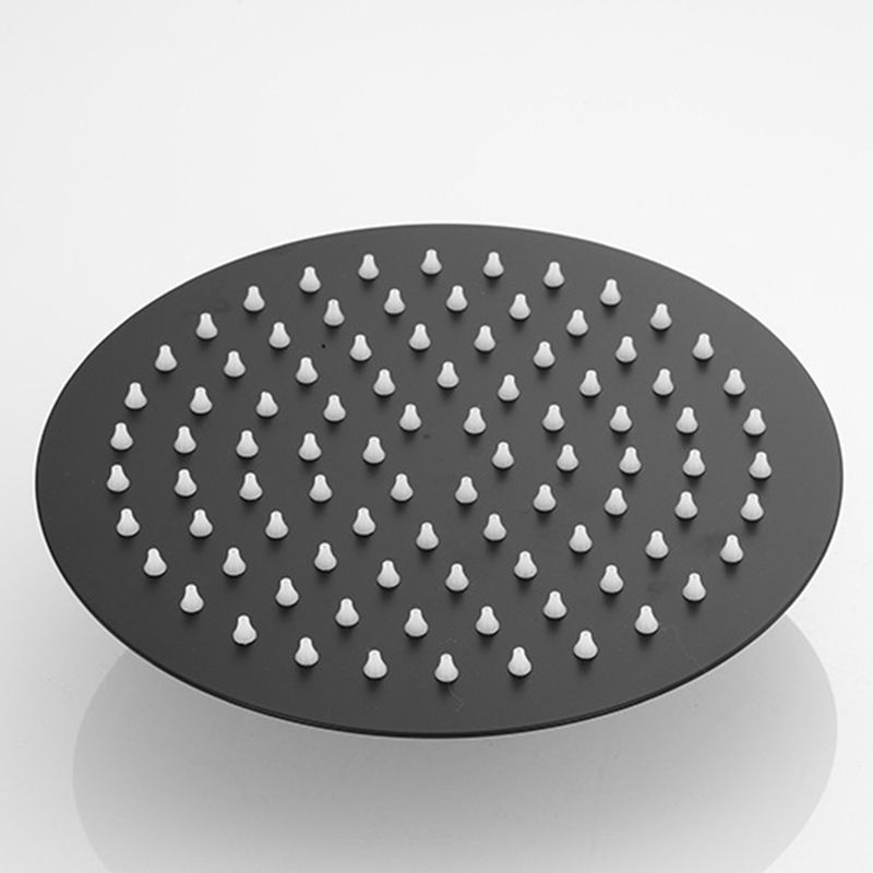 Rynx | Square and Round Shower Head made of Stainless Steel, Fixed Mounted Ceiling Shower Head in Black