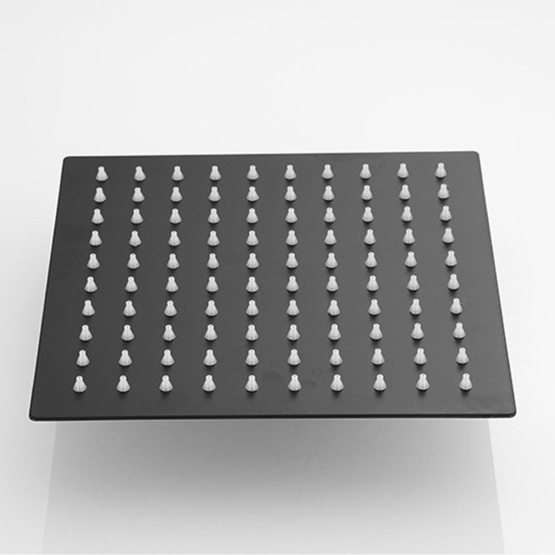Rynx | Square and Round Shower Head made of Stainless Steel, Fixed Mounted Ceiling Shower Head in Black