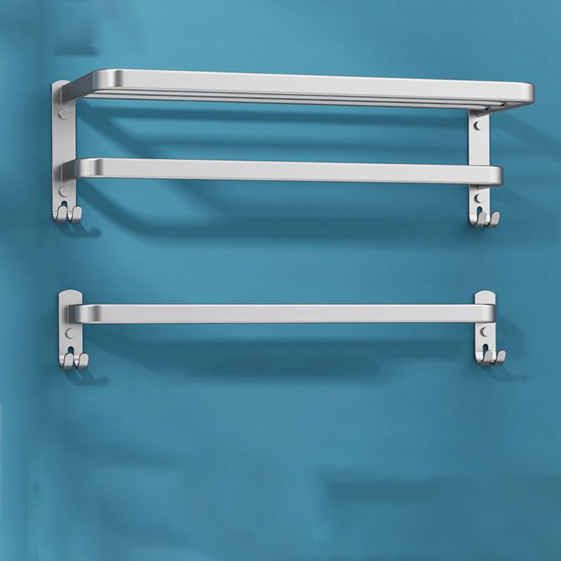 Rynx | 7-piece Bathroom Accessory Set Modern Aluminum Bathroom Set in Silver