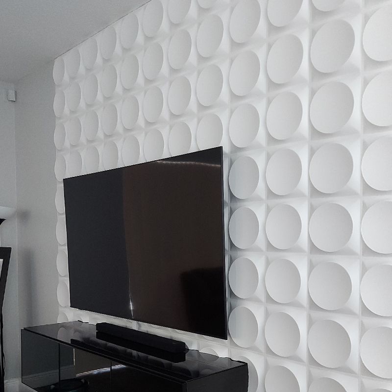 Rynx | Modern Style PVC Wall Panel Living Room Peel and Stick Wall Covering 3D Wall Covering