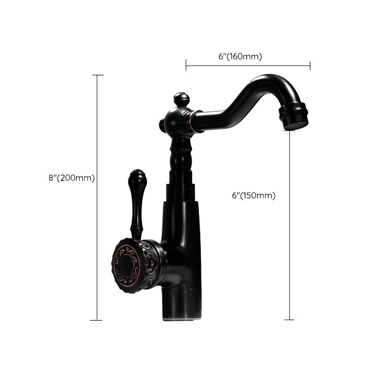Rynx | Glam Style Basin Faucet with Swivel Spout and Lever Handle