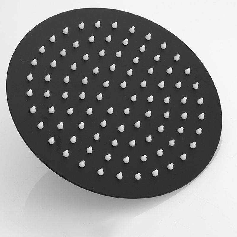 Rynx | Square and Round Shower Head made of Stainless Steel, Fixed Mounted Ceiling Shower Head in Black
