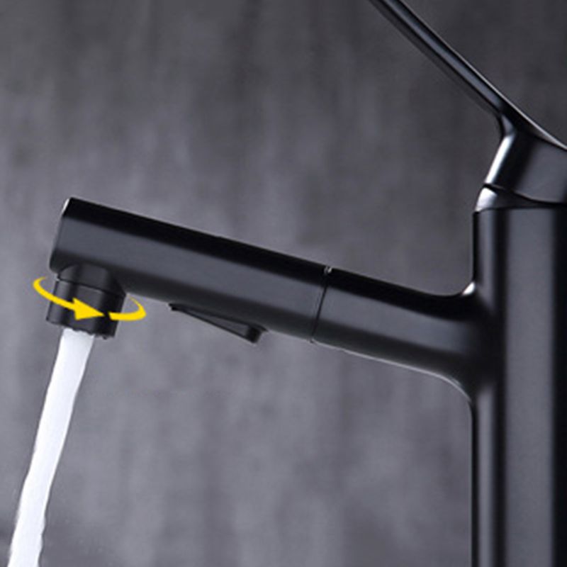 Rynx | Round Vessel Sink Bathroom Faucet Simple Style Faucet with Brass Material