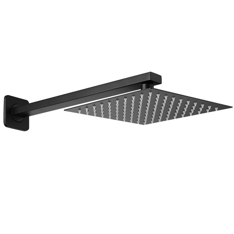 Rynx | Square and Round Shower Head made of Stainless Steel, Fixed Mounted Ceiling Shower Head in Black