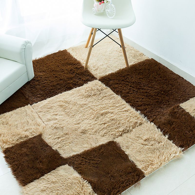 Rynx | Basic carpet tiles solid color long pile square bedroom carpet tiles