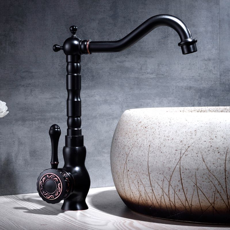 Rynx | Glam Style Basin Faucet with Swivel Spout and Lever Handle