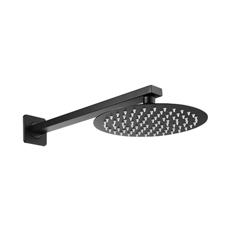 Rynx | Square and Round Shower Head made of Stainless Steel, Fixed Mounted Ceiling Shower Head in Black