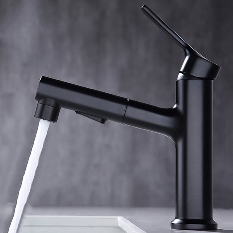 Rynx | Round Vessel Sink Bathroom Faucet Simple Style Faucet with Brass Material