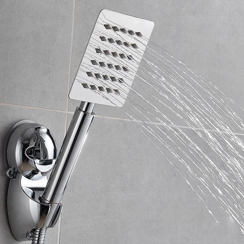 Rynx | Silver Square Double Shower Head Modern Water Filtration Wall-Mounted Shower Head