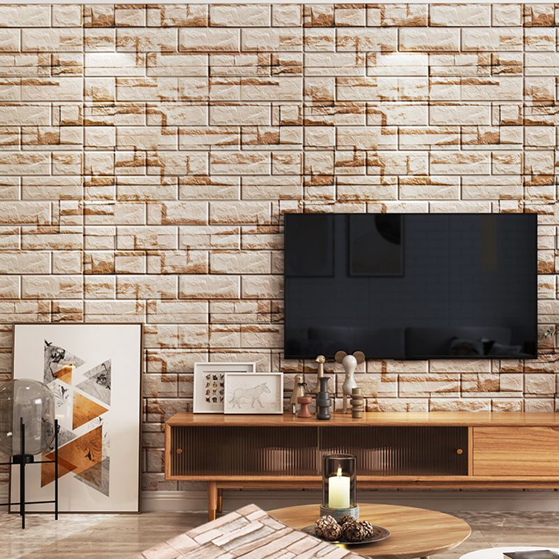 Rynx | Industrial Wall Panel 3D Brick Wall Panels Waterproof Stickers Wall Tiles Set of 10