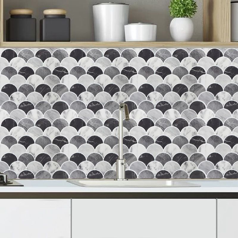 Rynx | Modern Peel and Stick Tiles PVC Fish Scales Peel and Stick Trim