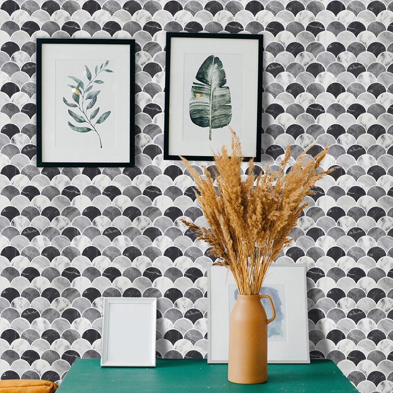 Rynx | Modern Peel and Stick Tiles PVC Fish Scales Peel and Stick Trim