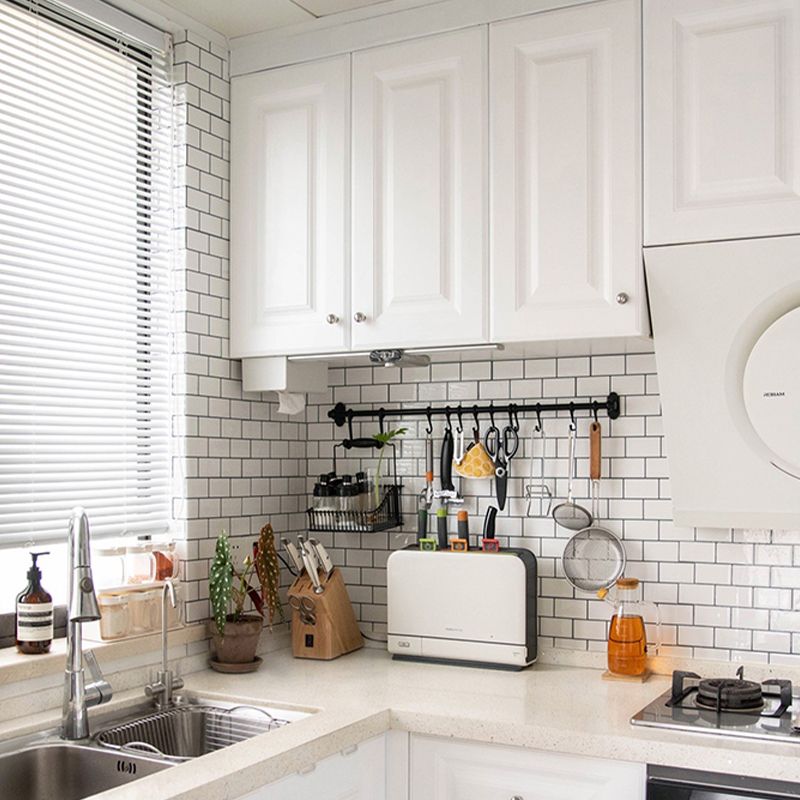 Rynx | Plastic Peel and Stick Tiles Subway Tiles Wallpapers for Kitchen and Bathroom