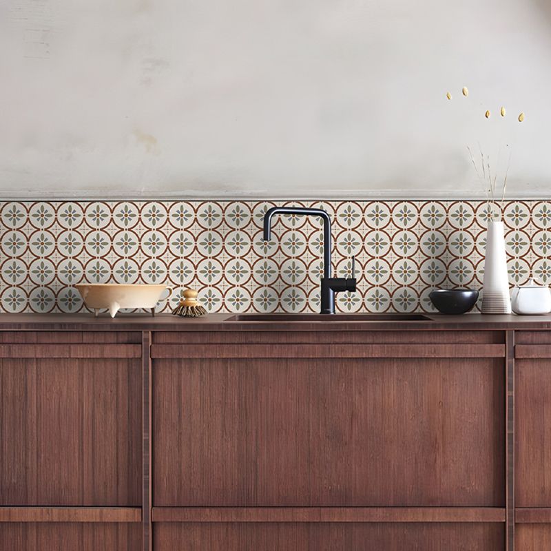 Rynx | Waterproof Peel & Stick Tile Square Pattern Print Single Tile