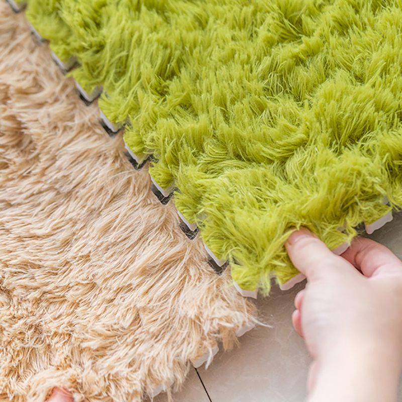 Rynx | Basic carpet tiles solid color long pile square bedroom carpet tiles