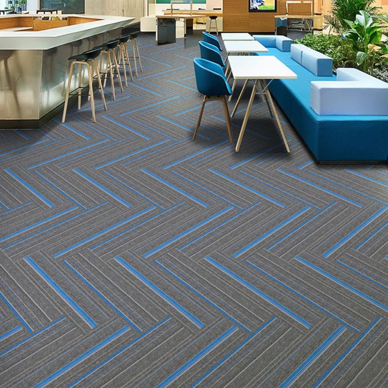 Rynx | Dark Color Level Loop Carpet Tile Non-Slip Self-Adhesive Indoor Office Carpet Tiles