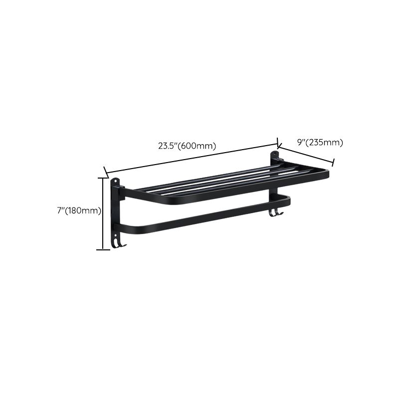 Rynx | Modern Bathroom Accessories Black Paper Holder Bathroom Shelf Bathroom Accessory Set