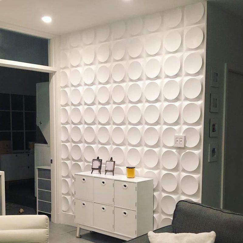 Rynx | Modern Style PVC Wall Panel Living Room Peel and Stick Wall Covering 3D Wall Covering