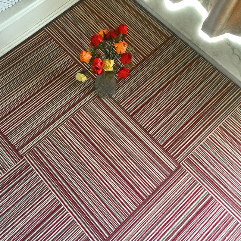 Rynx | Dark Color Level Loop Carpet Tile Non-Slip Self-Adhesive Indoor Office Carpet Tiles