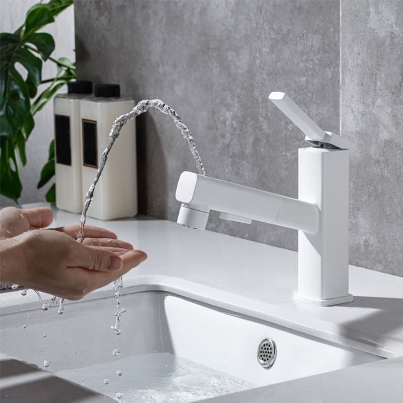 Rynx | Lever handle fitting Pull-out basin mixer with swivel spout