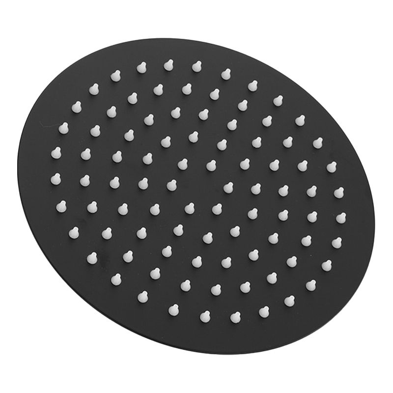 Rynx | Square and Round Shower Head made of Stainless Steel, Fixed Mounted Ceiling Shower Head in Black