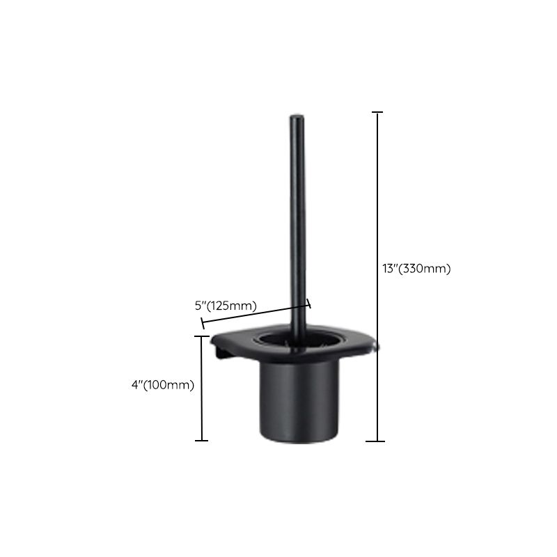 Rynx | Modern Bathroom Accessories Black Paper Holder Bathroom Shelf Bathroom Accessory Set