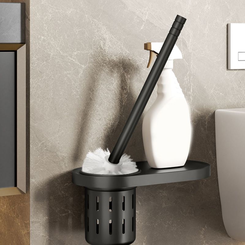 Rynx | Modern Bathroom Set Matte Black Bathroom Shelf Towel Holder Bathroom Accessories Set