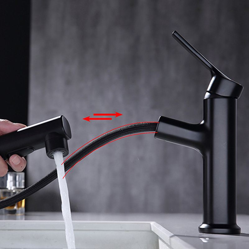 Rynx | Round Vessel Sink Bathroom Faucet Simple Style Faucet with Brass Material