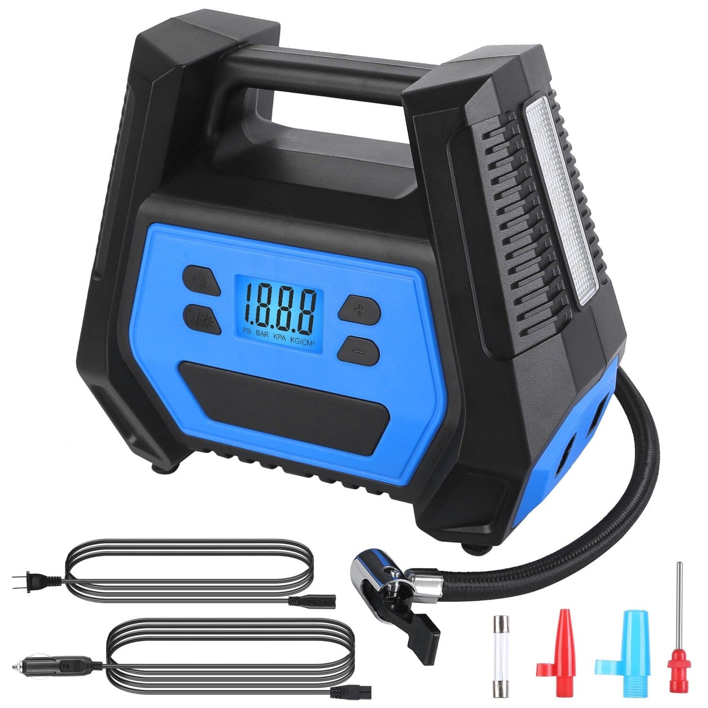 Rynx | 120W Max Power Portable Tire Pump with Digital Display LED Light