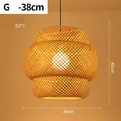 Rynx | Handcrafted Rattan Pendant Light - RayaLicht