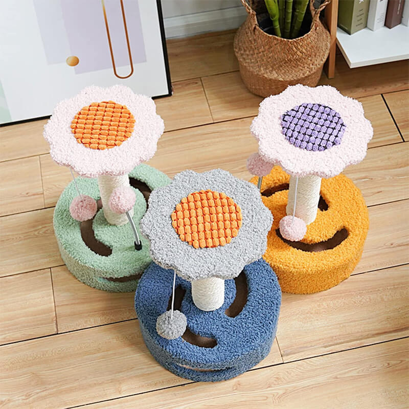 Rynx | Cute Sunflower Cat Tree for Scratching Climbing & Sleeping