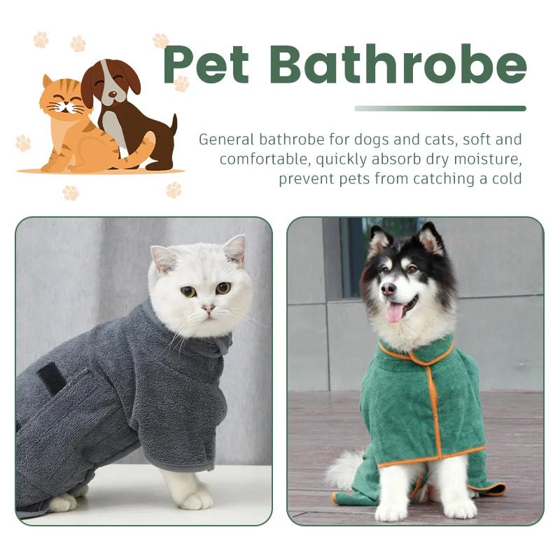 Rynx | Dog Microfiber Bathrobe Towel