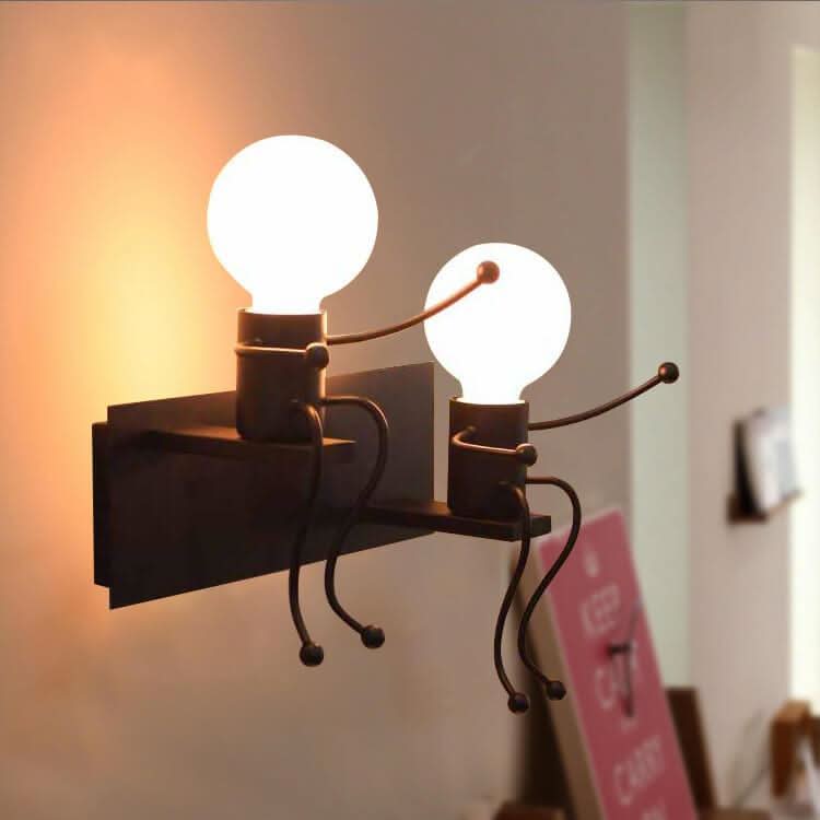 Rynx | Metal Master - Robot Wall Lamp of Wrought Iron