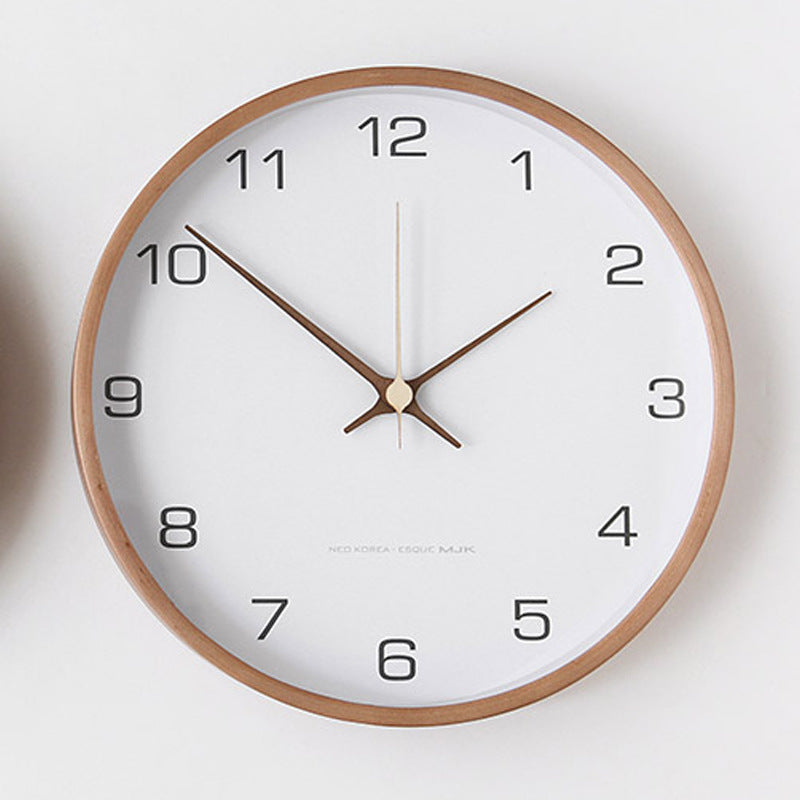 RYNX | Analog Wall Decoration - Wooden Clock For Home White