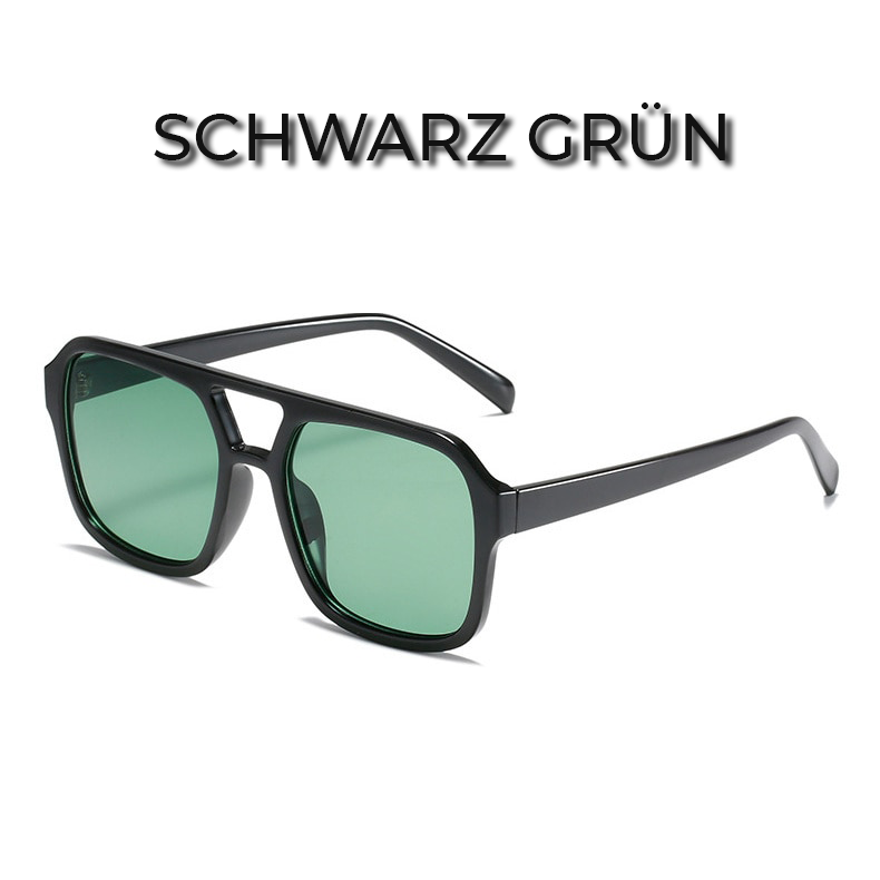 RYNX | Square Candy Sunglasses Black and Green