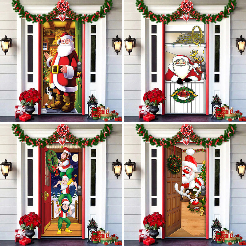 Rynx | Nightmare Before Christmas Outdoor Decorations Props Christmas Elf Door Cover