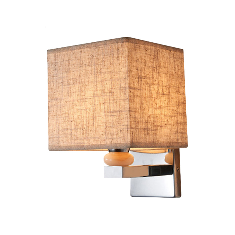 Rynx | Fabric Cube Wall Lamp Lighting Modern LED Wall Lamp in White/Black/Beige