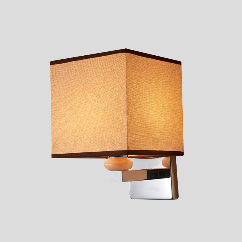 Rynx | Fabric Cube Wall Lamp Lighting Modern LED Wall Lamp in White/Black/Beige
