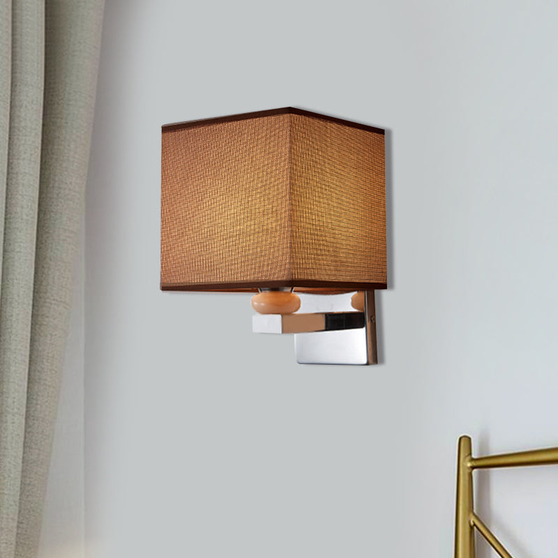 Rynx | Fabric Cube Wall Lamp Lighting Modern LED Wall Lamp in White/Black/Beige