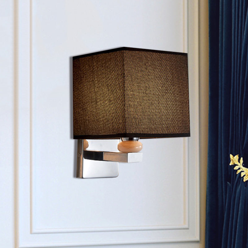 Rynx | Fabric Cube Wall Lamp Lighting Modern LED Wall Lamp in White/Black/Beige