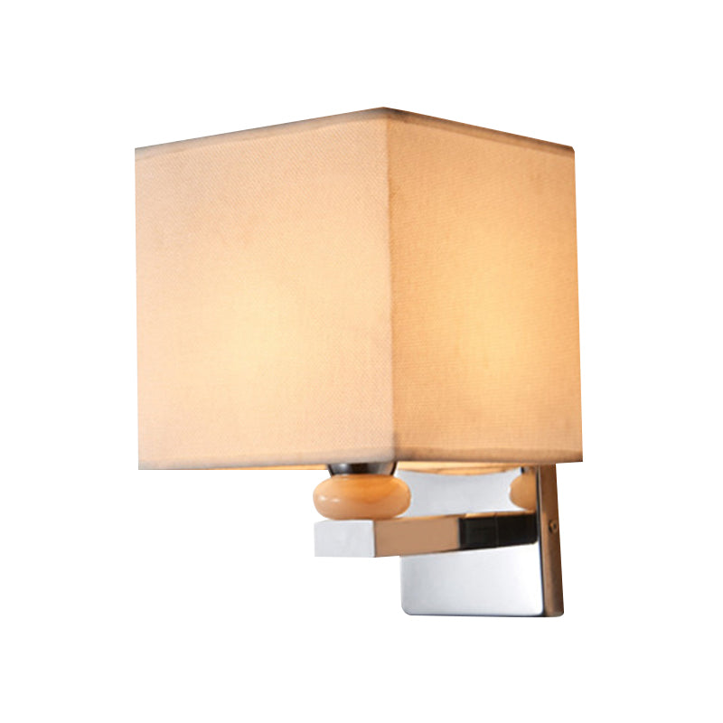 Rynx | Fabric Cube Wall Lamp Lighting Modern LED Wall Lamp in White/Black/Beige