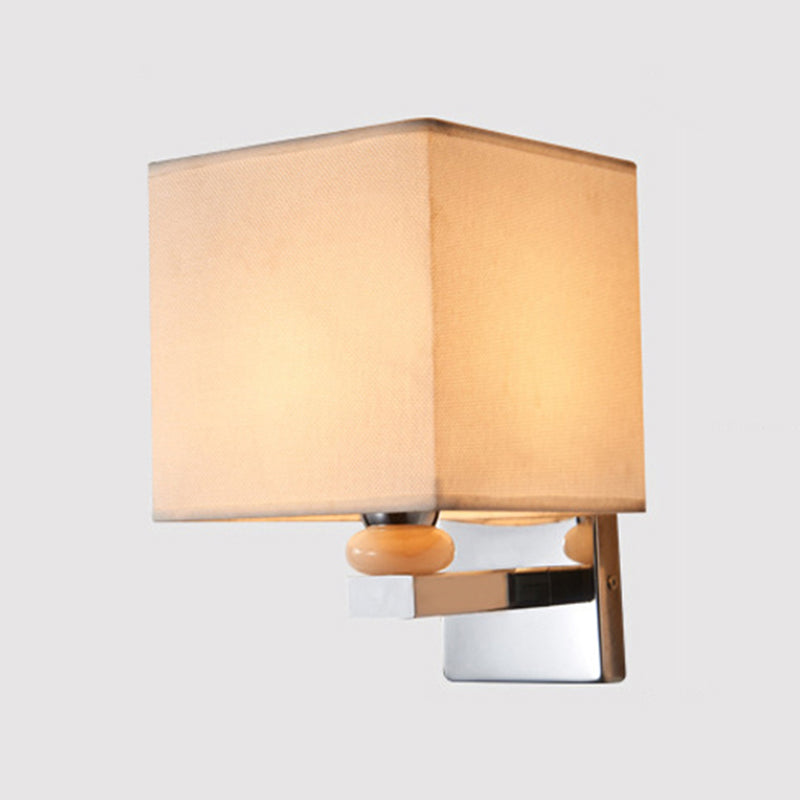 Rynx | Fabric Cube Wall Lamp Lighting Modern LED Wall Lamp in White/Black/Beige